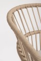 Eleganckie krzesło ogrodowe Odivelas naturalne