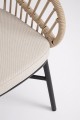 Eleganckie krzesło ogrodowe Odivelas naturalne