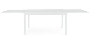 Rozkładany stół ogrodowy Cliv 135-270x90 biały
