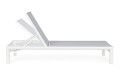 Leżak ogrodowy Skipper biało-szary