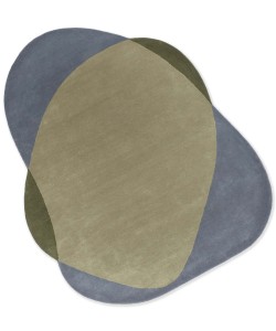 Szaro Zielony Dywan Nieregularny - ELEMENT CHAD GREY-GREEN