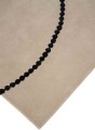 Beżowy Dywan z Czarnym Geometrycznym Wzorem - LUNA BEIGE BLACK