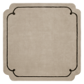Beżowy Dywan z Czarną Ramką - COOKIE BEIGE BLACK