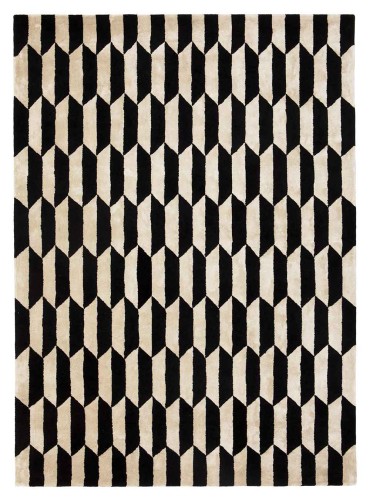 Kremowo Czarny Dywan Geometryczny - NOBLE CREAM BLACK