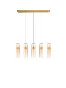 Lampa wisząca REBALVO Line-5 złota