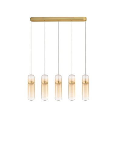 Lampa wisząca REBALVO Line-5 złota