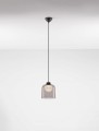 Lampa wisząca TAVENCO dymione szkło