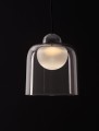 Lampa wisząca TAVENCO dymione szkło