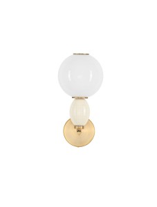 Kinkiet LAVERZO beżowy ceramika / szkło