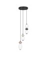 Lampa wisząca MONRETA Disc Trio ceramika / szkło