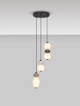 Lampa wisząca MONRETA Disc Trio ceramika / szkło