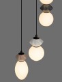 Lampa wisząca MONRETA Disc Trio ceramika / szkło
