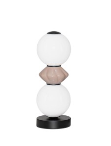 Lampa stołowa MONRETA Duo beż ceramika / szkło