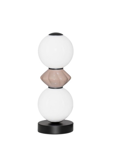 Lampa stołowa MONRETA Duo beż ceramika / szkło