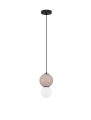 Lampa wisząca JORELIA 15 beżowa porcelana / szkło