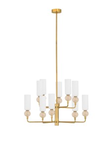 Żyrandol CORVIZO 10 trawertyn / szkło