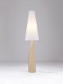 Lampa podłogowa ORBEZIA kremowa gips / tkanina