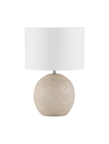Lampa stołowa SALONTE ceramika / tkanina