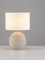 Lampa stołowa SALONTE ceramika / tkanina