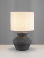 Lampa stołowa TREVIRA antracytowa ceramika / tkanina