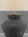 Lampa stołowa TREVIRA antracytowa ceramika / tkanina