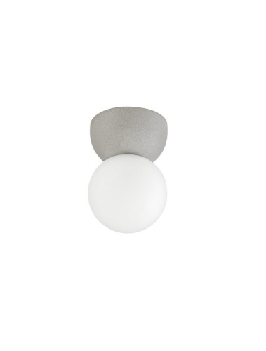 Lampa sufitowa TROSILA szara beton / szkło
