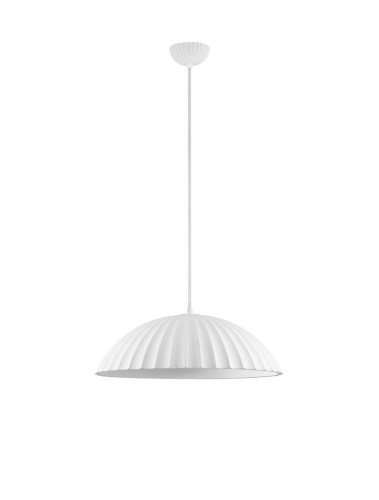 Betonowa lampa wisząca GIRONTO biała