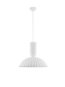 Lampa wisząca z gipsu GIRONTO biała