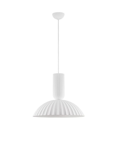 Lampa wisząca z gipsu GIRONTO biała