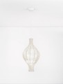 Lampa wisząca NERELDO 68 w stylu Japandi jedwab 
