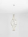 Lampa wisząca NERELDO 88 w stylu Japandi jedwab 
