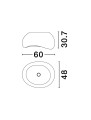 Lampa sufitowa PALINZA Ivory 60