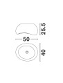 Lampa sufitowa PALINZA Ivory 50