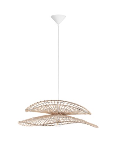 Lampa wisząca SELVORA bambus / rattan naturalna