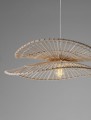 Lampa wisząca SELVORA bambus / rattan naturalna