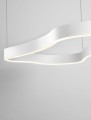 Asymetryczna lampa wisząca VELBANO 90 biała