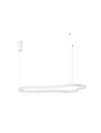 Asymetryczna ampa wisząca VELBANO 120 biała