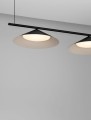Lampa wisząca ZOLBINO Double czarna