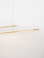 Minimalistyczna lampa wisząca MONTERZO Duo złota