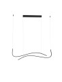 Nowoczesna lampa wisząca CIRVELA czarna
