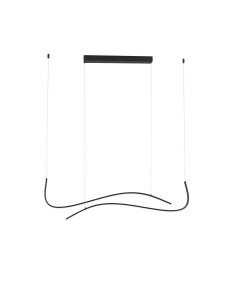 Nowoczesna lampa wisząca CIRVELA czarna