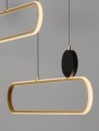 Lampa wisząca TURVIANO czarno-złota
