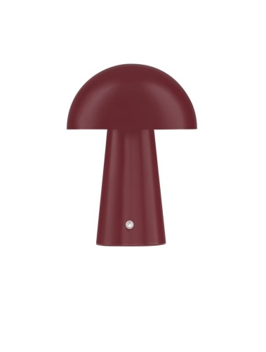 Lampa stołowa CASTORO grzybek bordowa