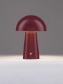Lampa stołowa CASTORO grzybek bordowa