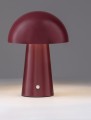 Lampa stołowa CASTORO grzybek bordowa