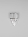 Kinkiet PELAVRO srebrny z kryształkami