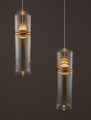 Lampa wisząca REBALVO Duo złota