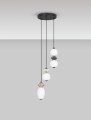 Lampa wisząca MONRETA Disc Trio ceramika / szkło