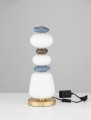 Lampa stołowa FELANZO porcelana / szkło