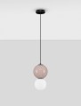 Lampa wisząca JORELIA 18 beżowa porcelana / szkło